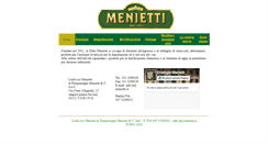 Desktop Screenshot of menietti.it